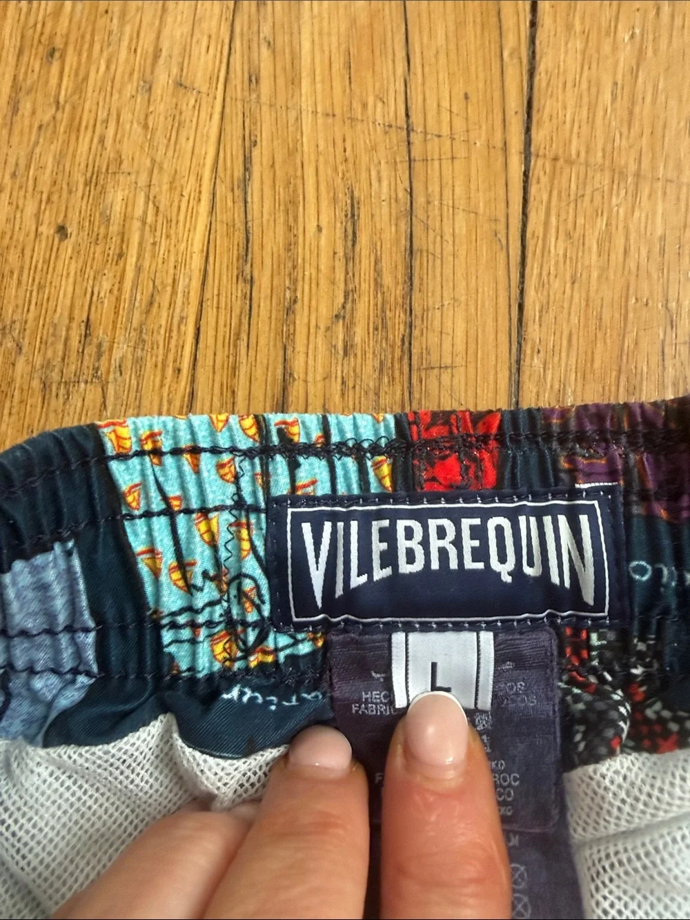 Vilebrequin Navy Multi-Print Swim Board Shorts
